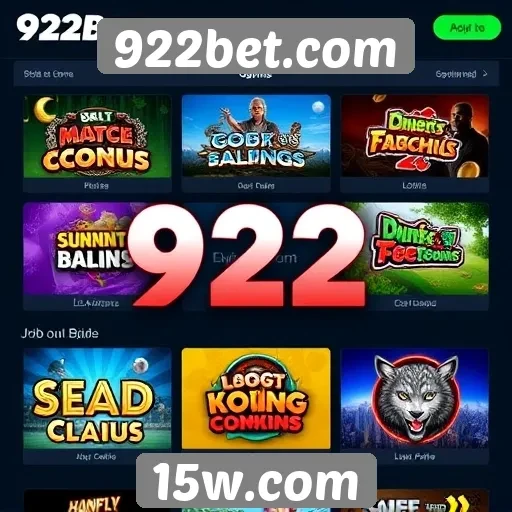 Análise das opções de jogos disponíveis no 922bet.com